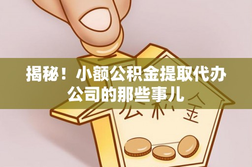 千山揭秘！小额公积金提取代办公司的那些事儿
