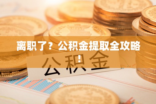 千山离职了？公积金提取全攻略！