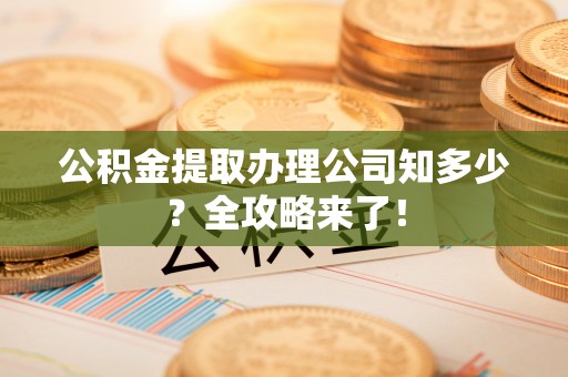 千山公积金提取办理公司知多少？全攻略来了！